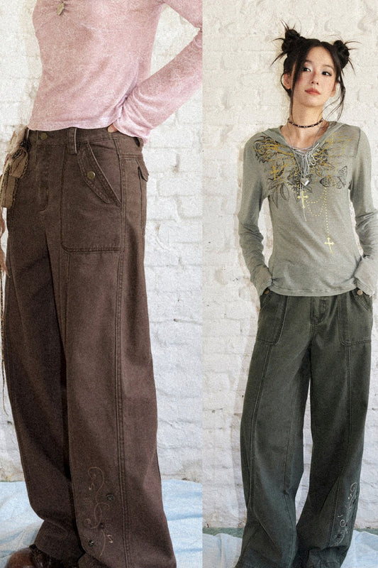 Vintage Straight Cargo Pants