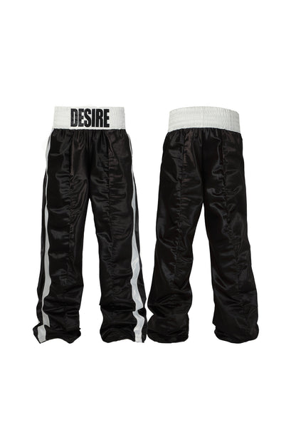 Rhinestone Pleated Boxing Pants