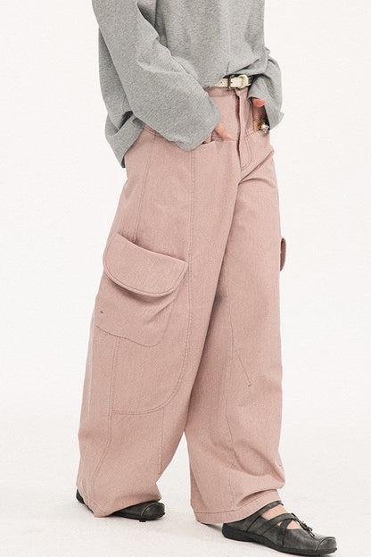 Vintage Washed Pocket Cargo Pants