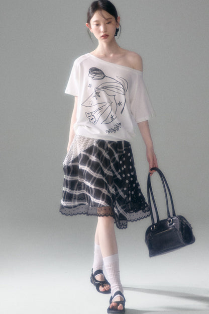 Summer Sequin Two-Way Wear Skirt