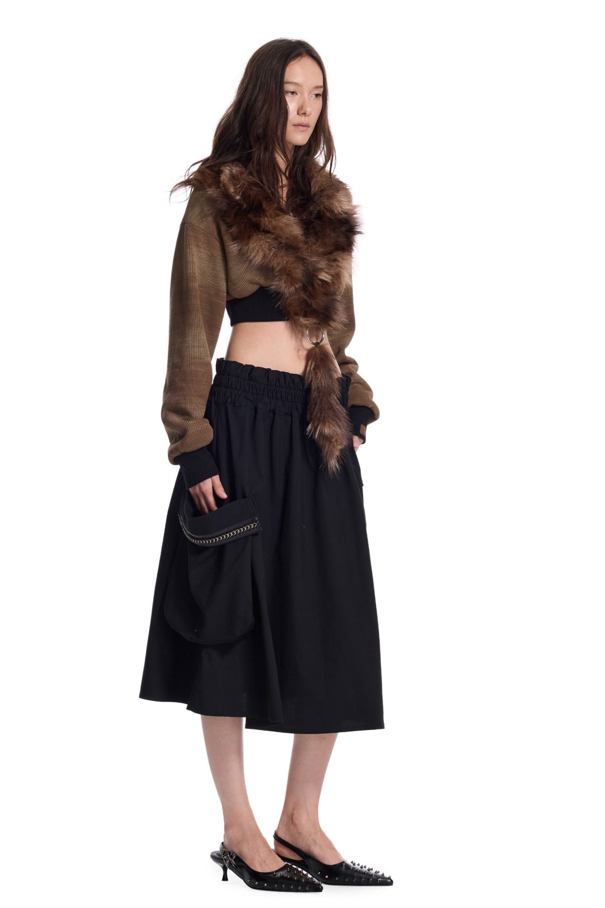Detachable Ring Knit Jacket