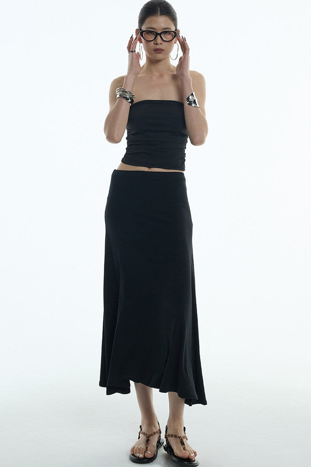Elastic Pleated Tube Top
