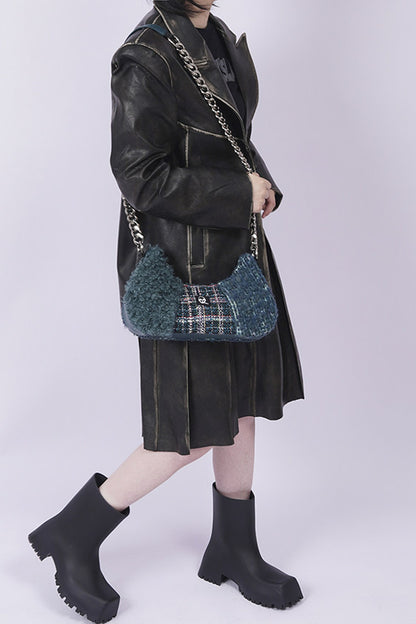 Y2K Color-Block Crossbody Bag