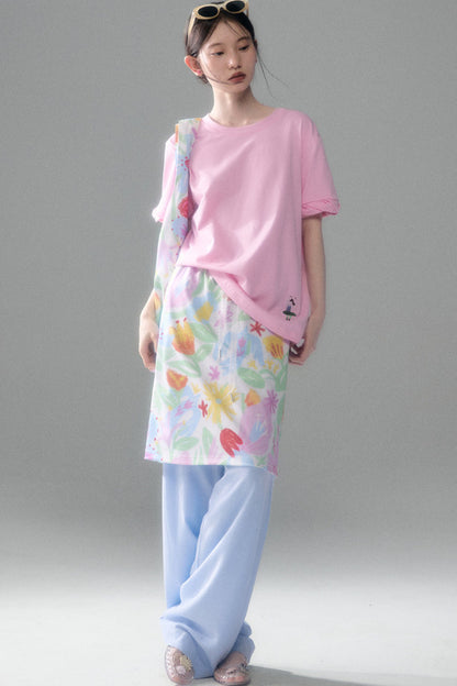 Linen Blend Air Wide-Leg Trousers
