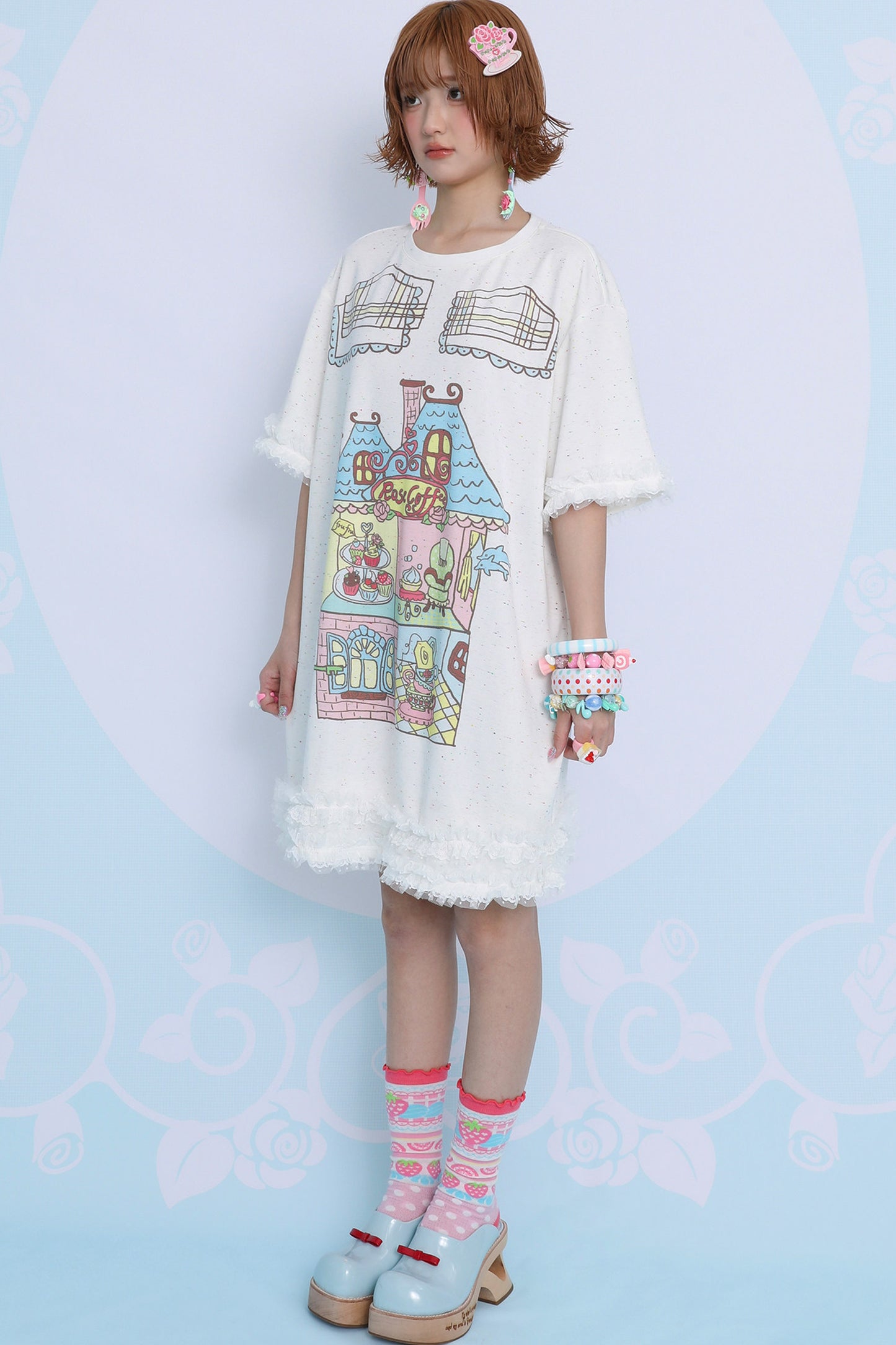 Printed Long T-Shirt Dress
