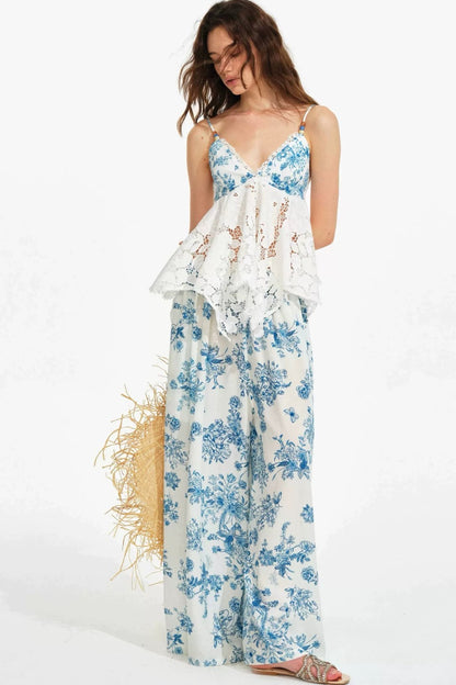 French Hand-Painted Tencel Lace Set-Up