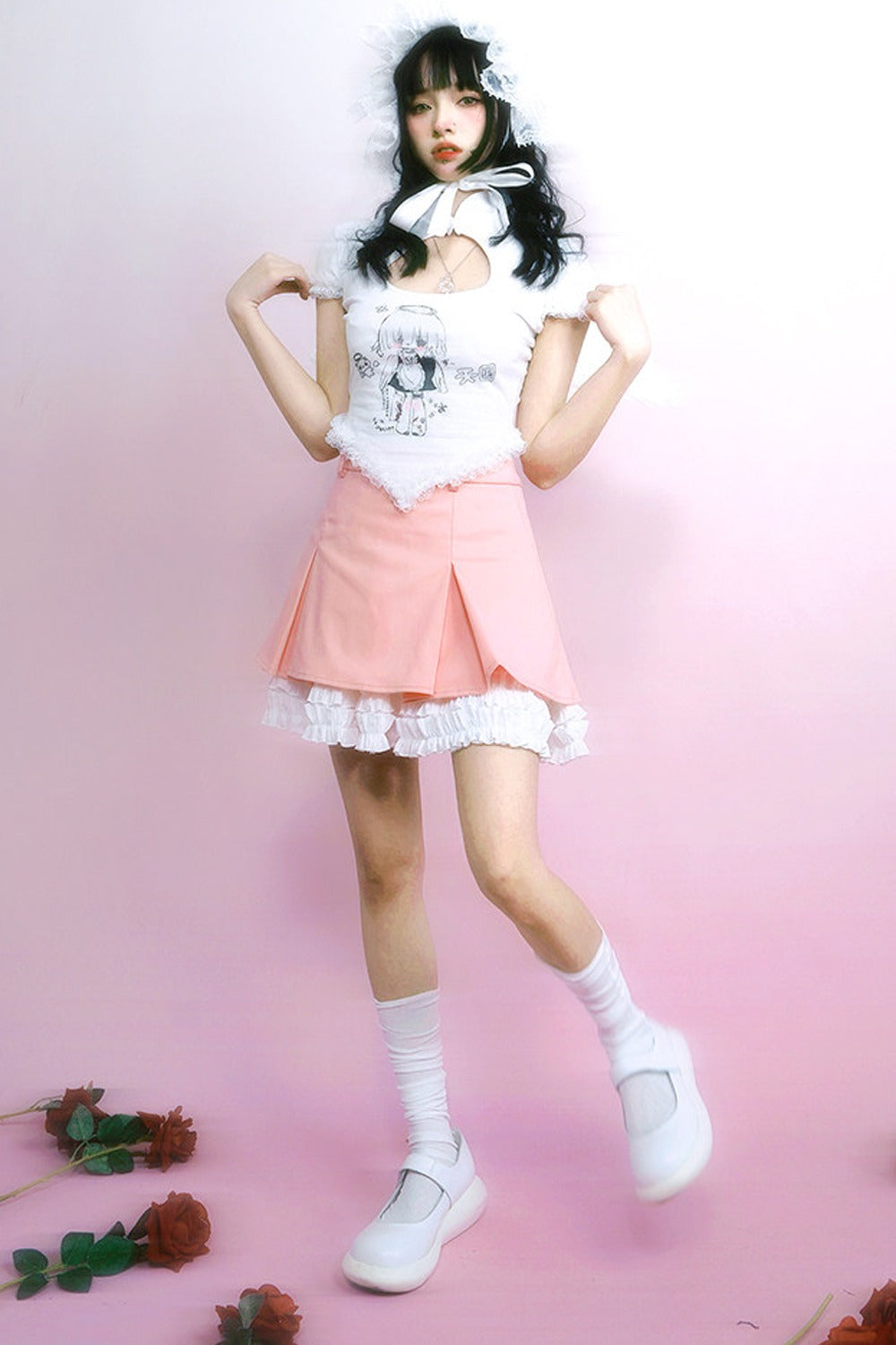 Heavenly Maid Heart Cheongsam Top