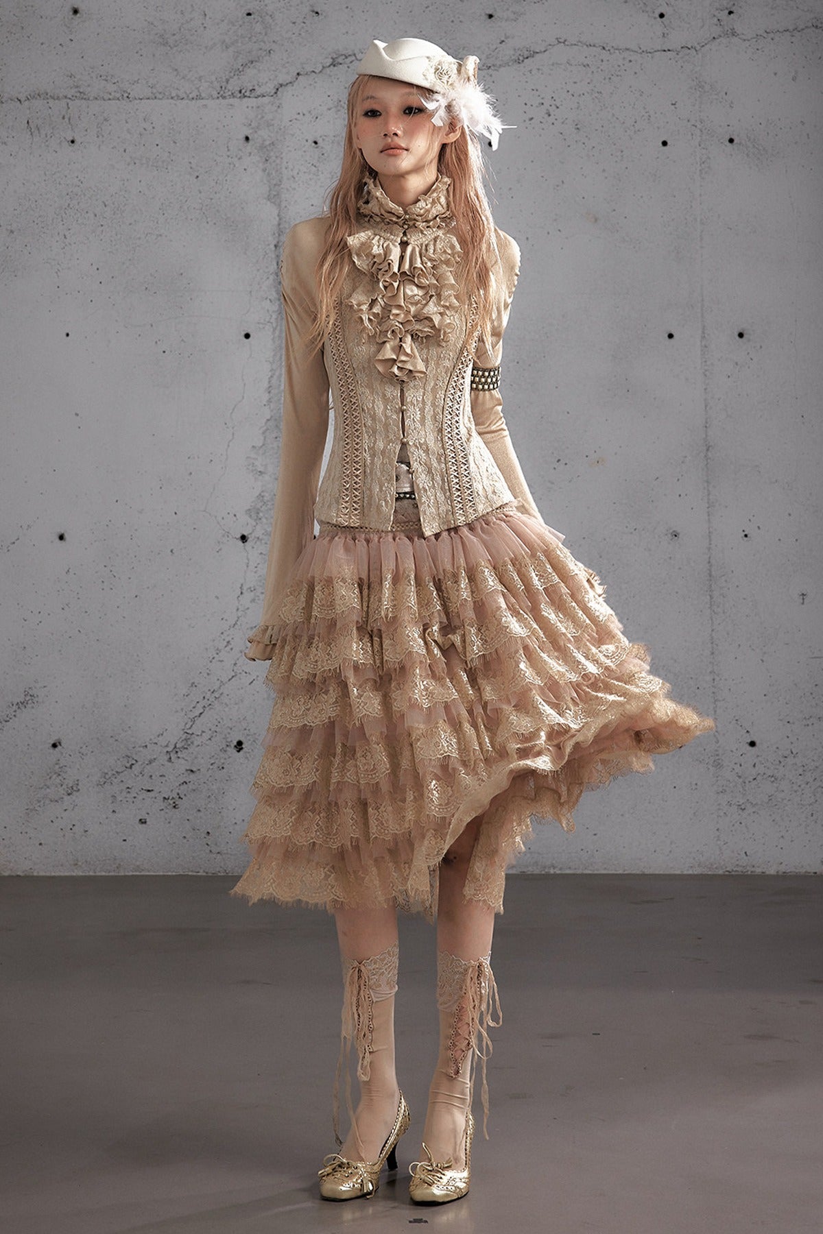 A-Line Tiered Cake Skirt