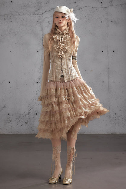 A-Line Tiered Cake Skirt