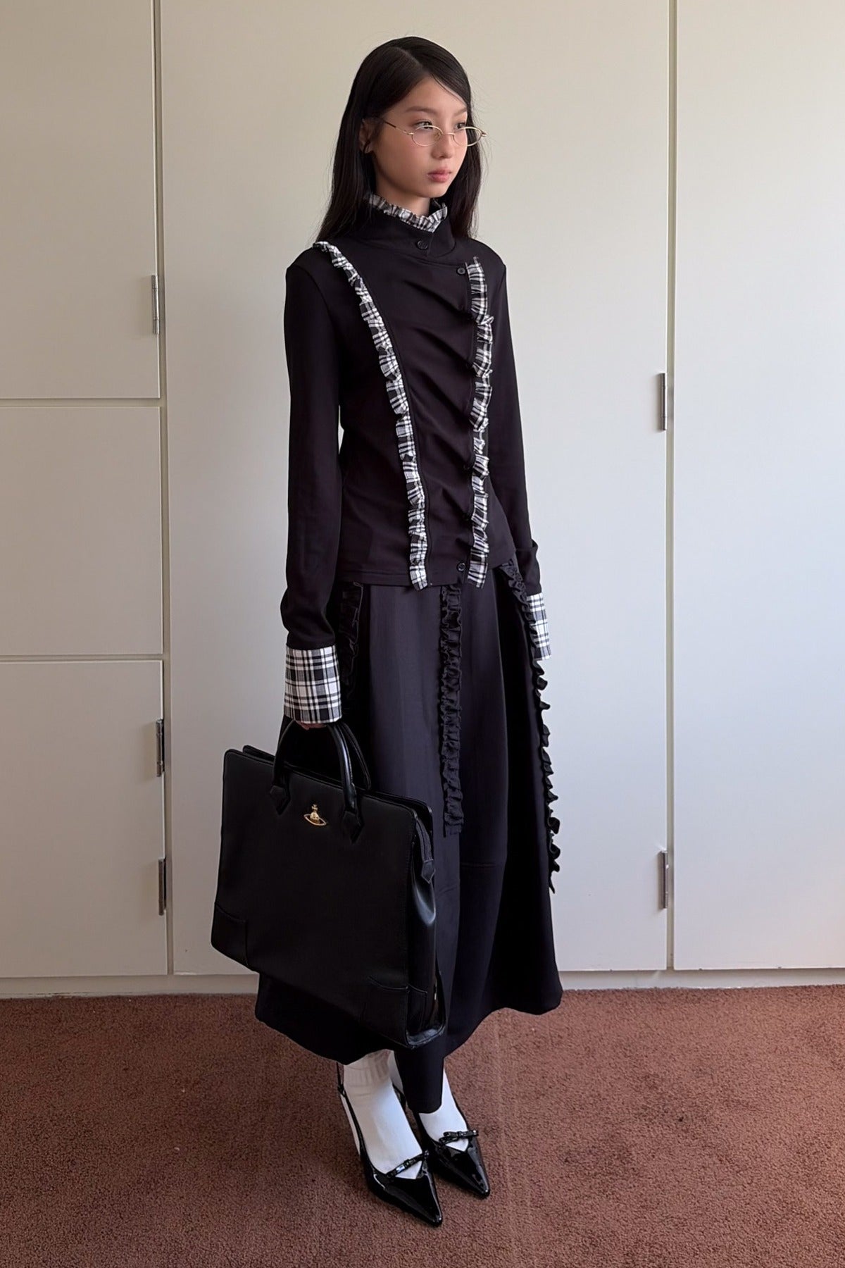 Long A-Line Pocket Skirt