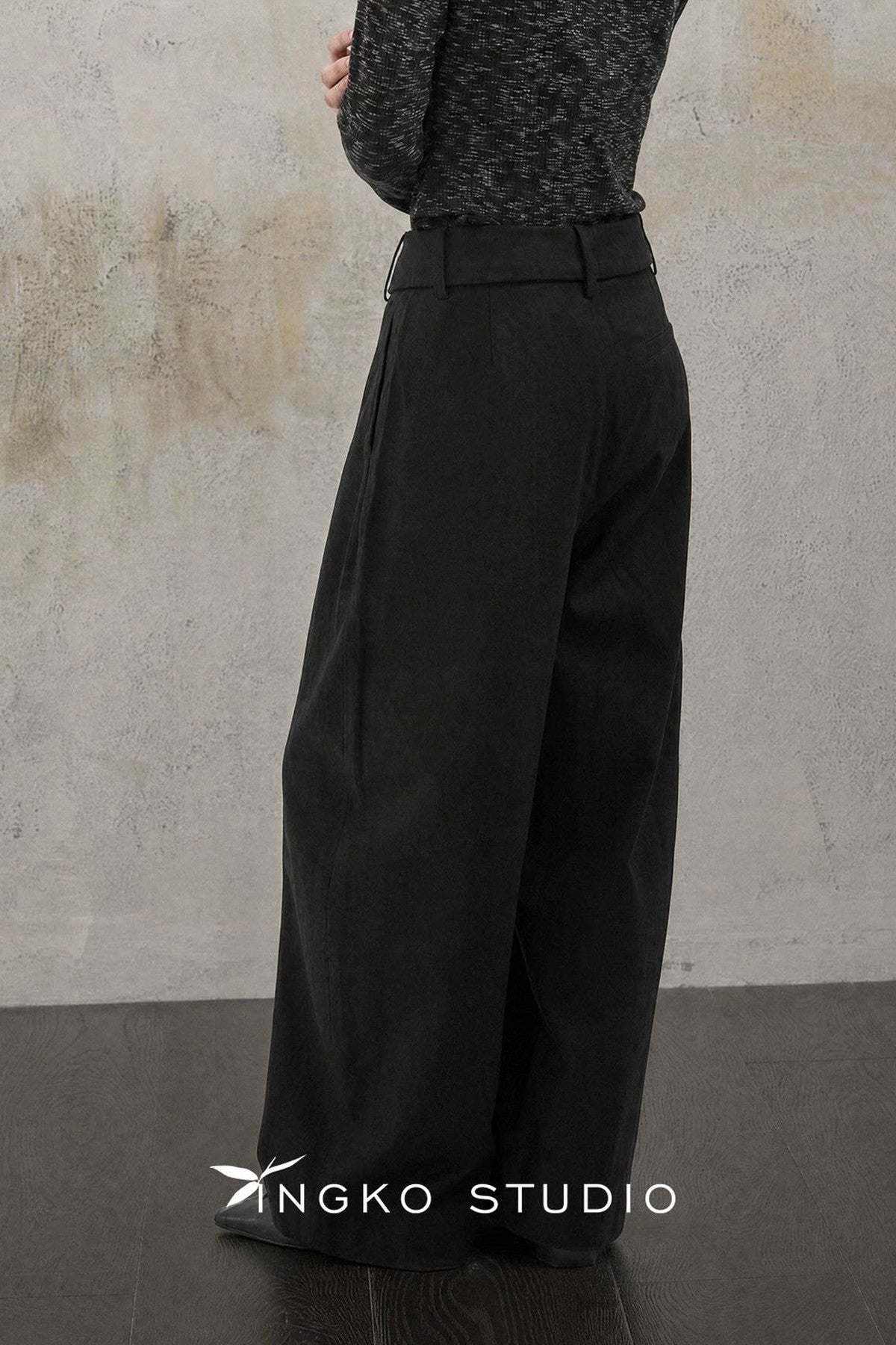 Folded Waistband Pants