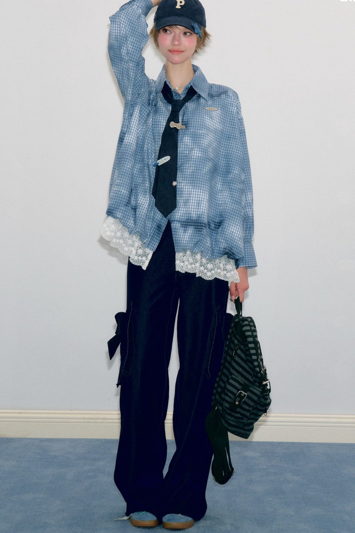 High-Waisted Wide-Leg Cargo Pants