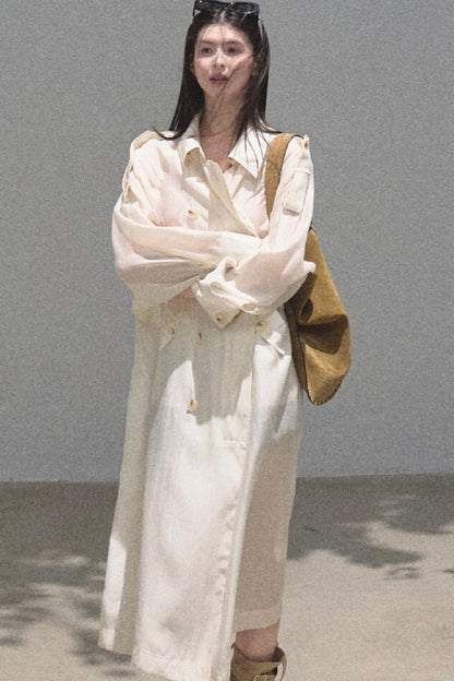Cappotto parasole in acetato e lyocell