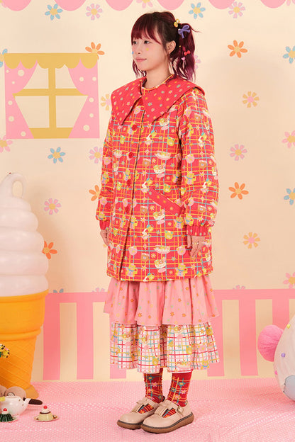 Showa Dessert Quilted Cotton Coat