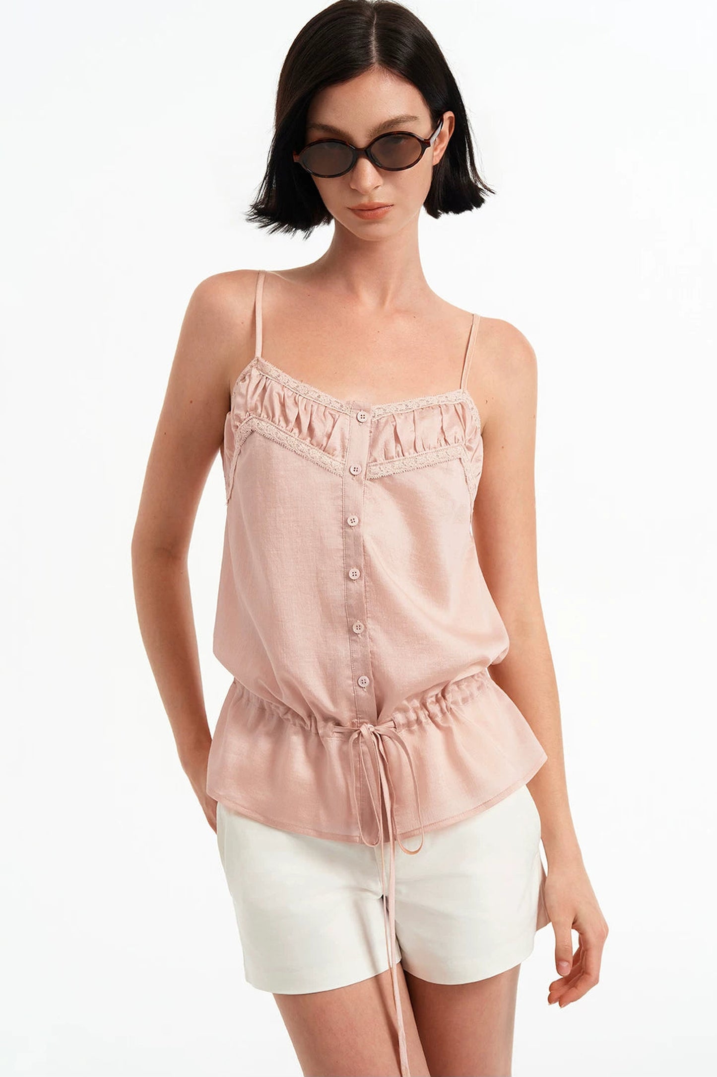 Tencel Lace Patchwork Camisole