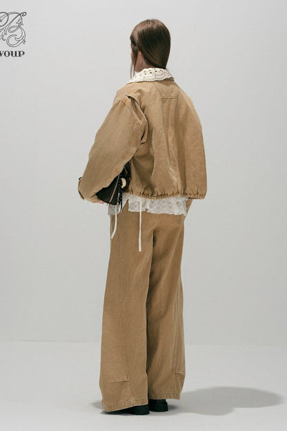 Detachable Hood Parka Jacket