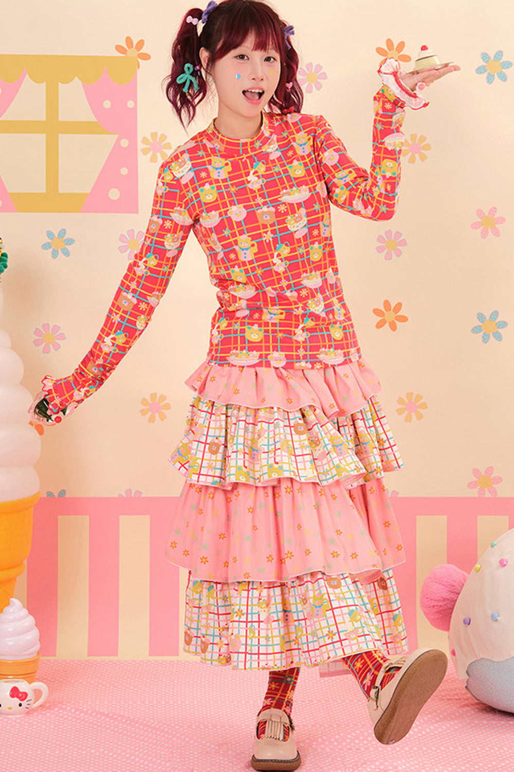 Showa Dessert House Stretch Knit Top