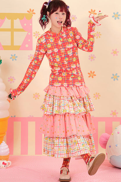 Showa Dessert House Stretch Knit Top