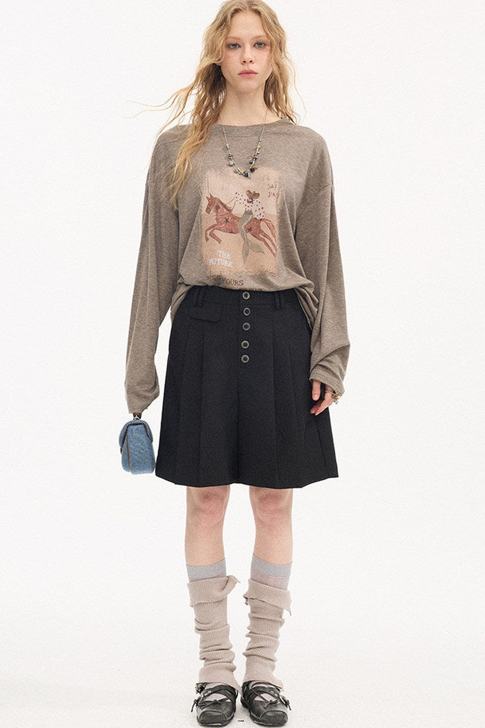 Pleated Gray Dress Shorts