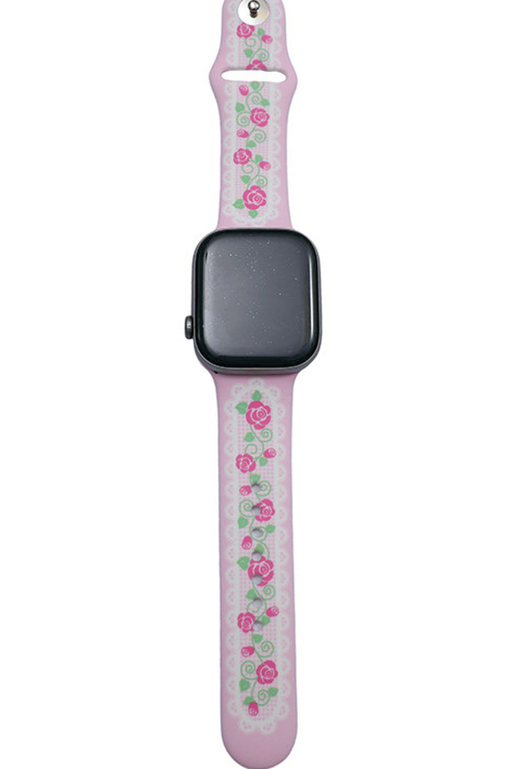 Rose Cake Print Silicone Watch