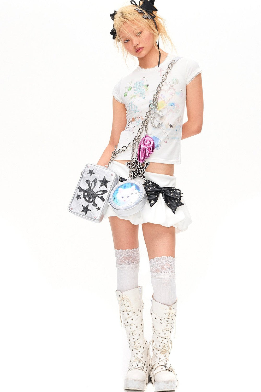 Dreams Lace Print T-Shirt