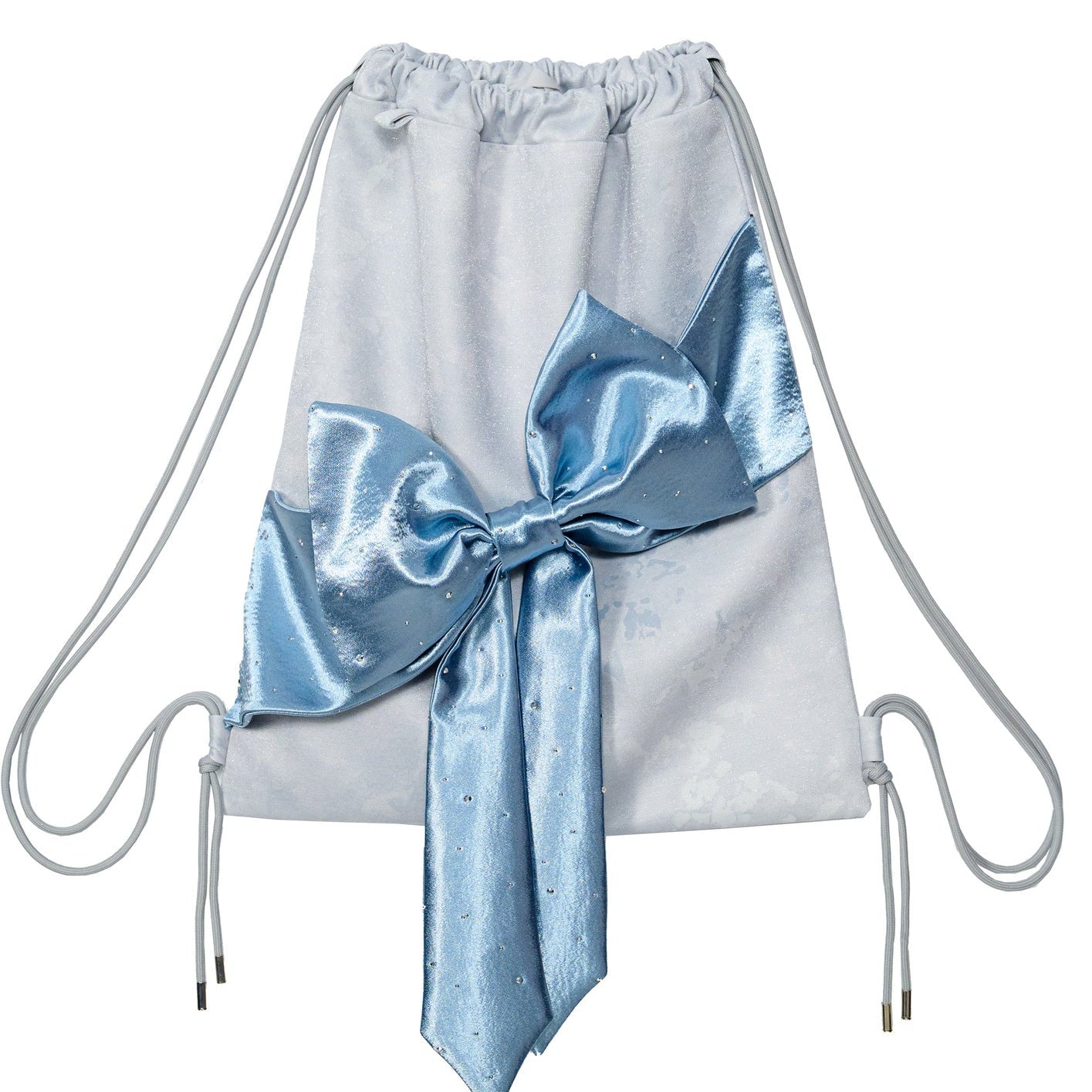 Y2K Futuristic Blue Large Bow Backpack Set-Up