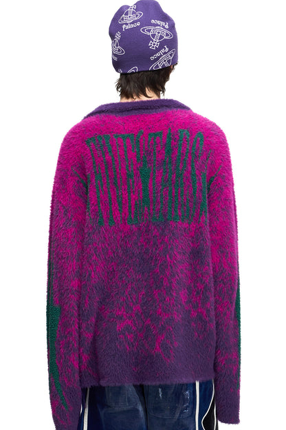 Fuzzy Cheetah Half-Cardigan