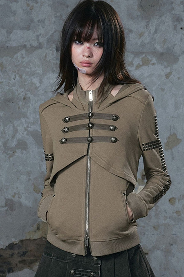 Napoleon Hooded Metal Jacket