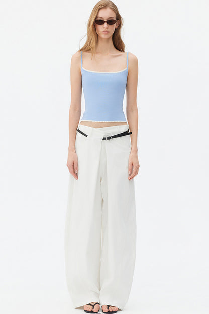 Color-Block Lace Knit Camisole