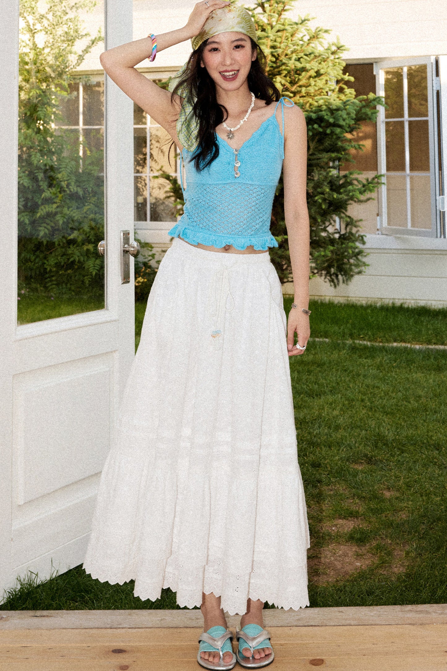 Waltz Patchwork A-Line Skirt