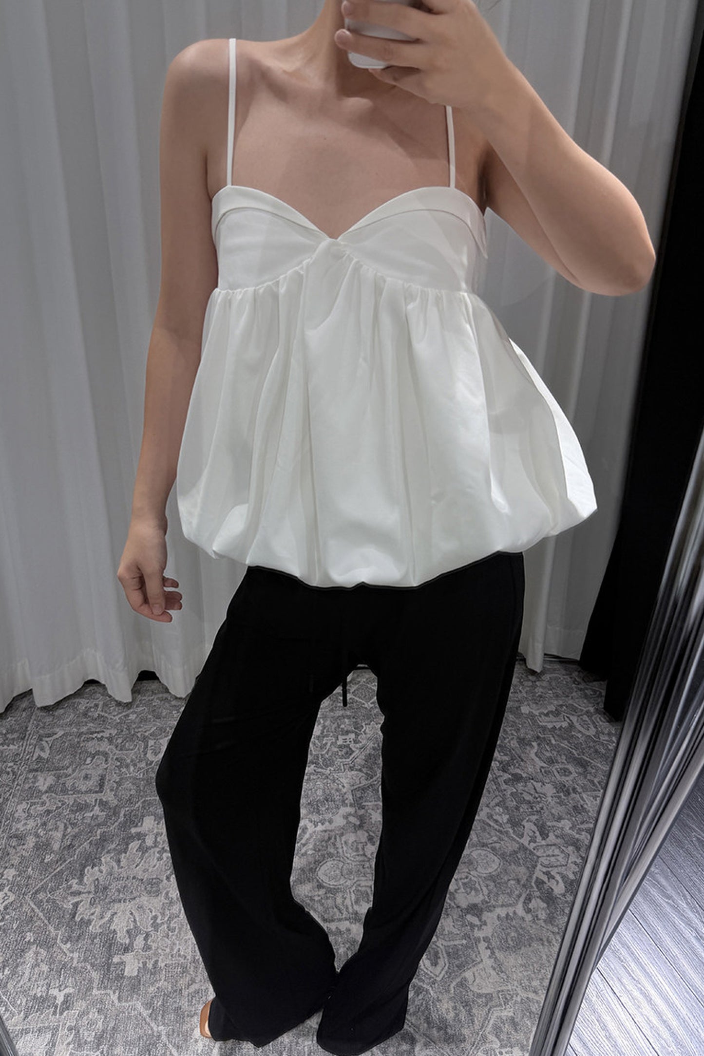 Mist Pink Cotton Camisole Top