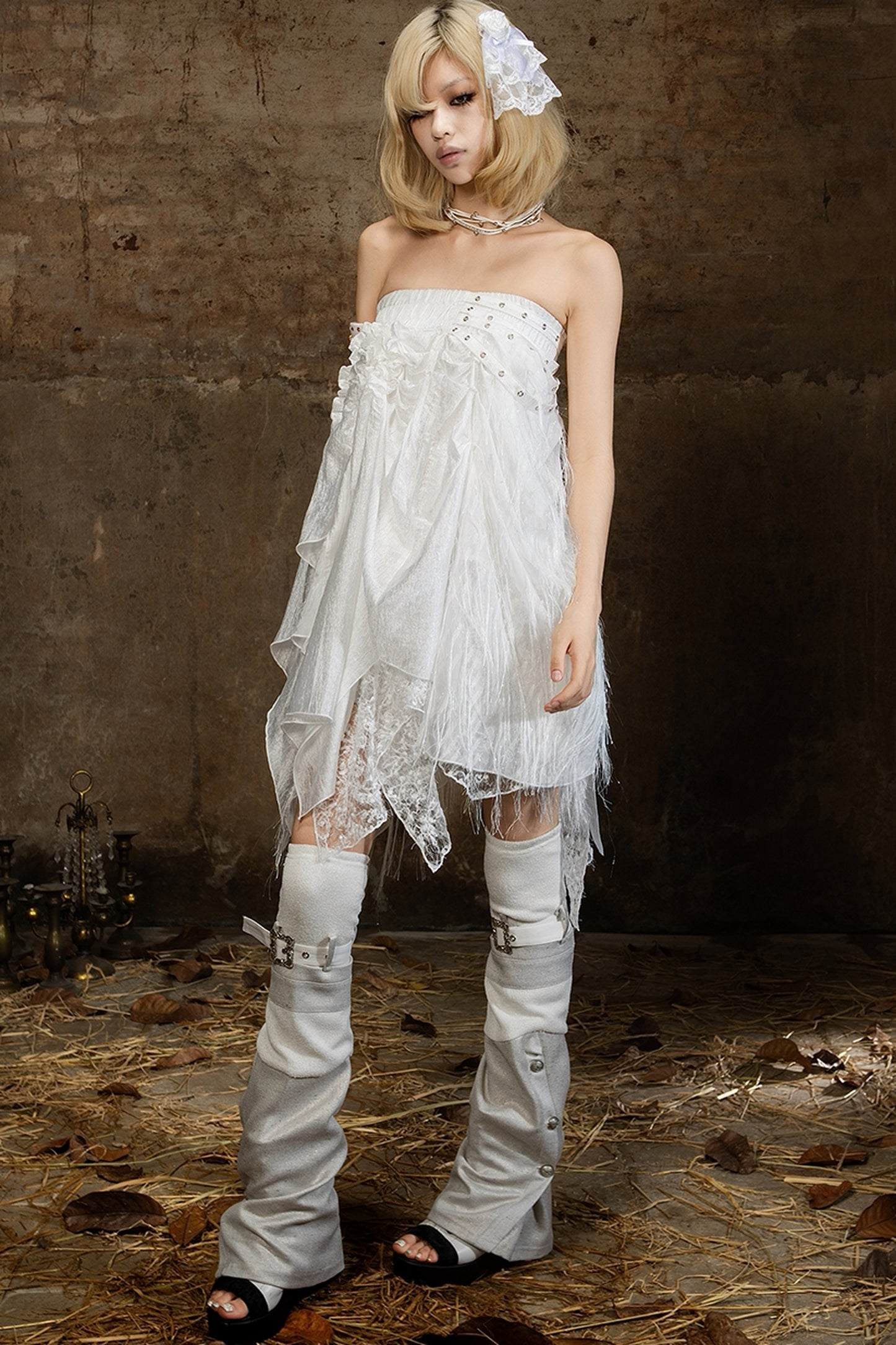 Romantic Palace Style Tube Top Skirt