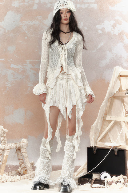 Asymmetrical Ruffle Skirt