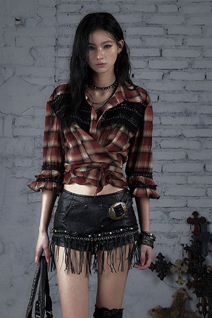 Punk Rock Chain Fringe Shorts