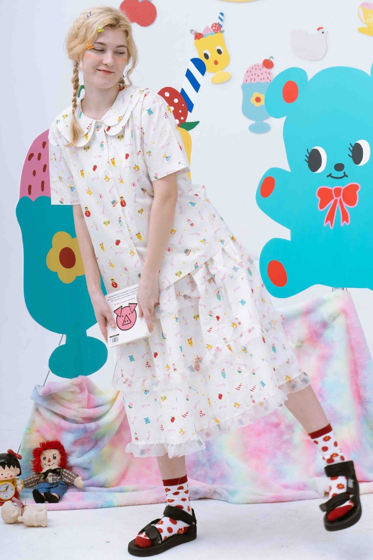 Sweets Print Short-Sleeved Shirt
