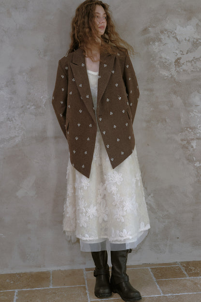 Beaded Woolen Blazer