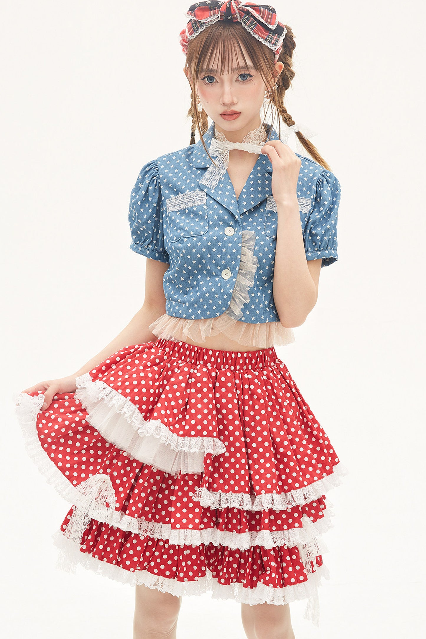 Red Polka Dot Cake Skirt