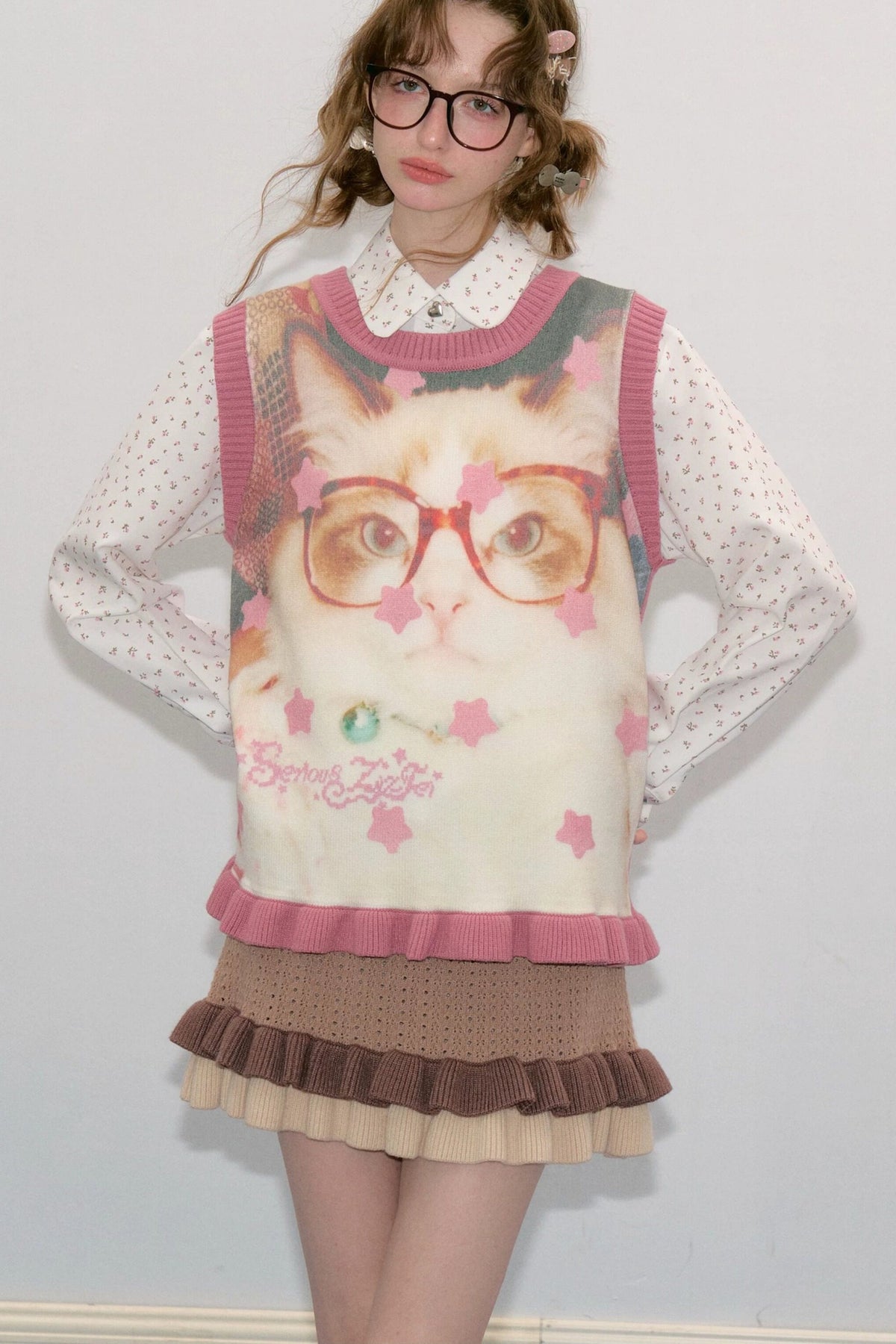 Star Polka Dot Cat Vest