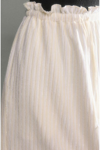 Moonlight Waterfall Long-Sleeve Ribbon Top and Skirt Set-Up