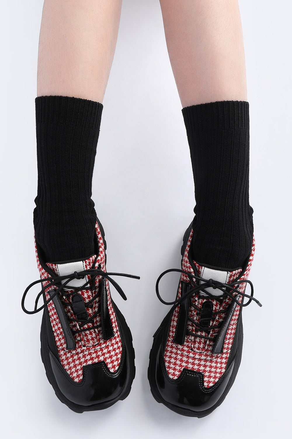 College Style Thick-Soled Single Shoes