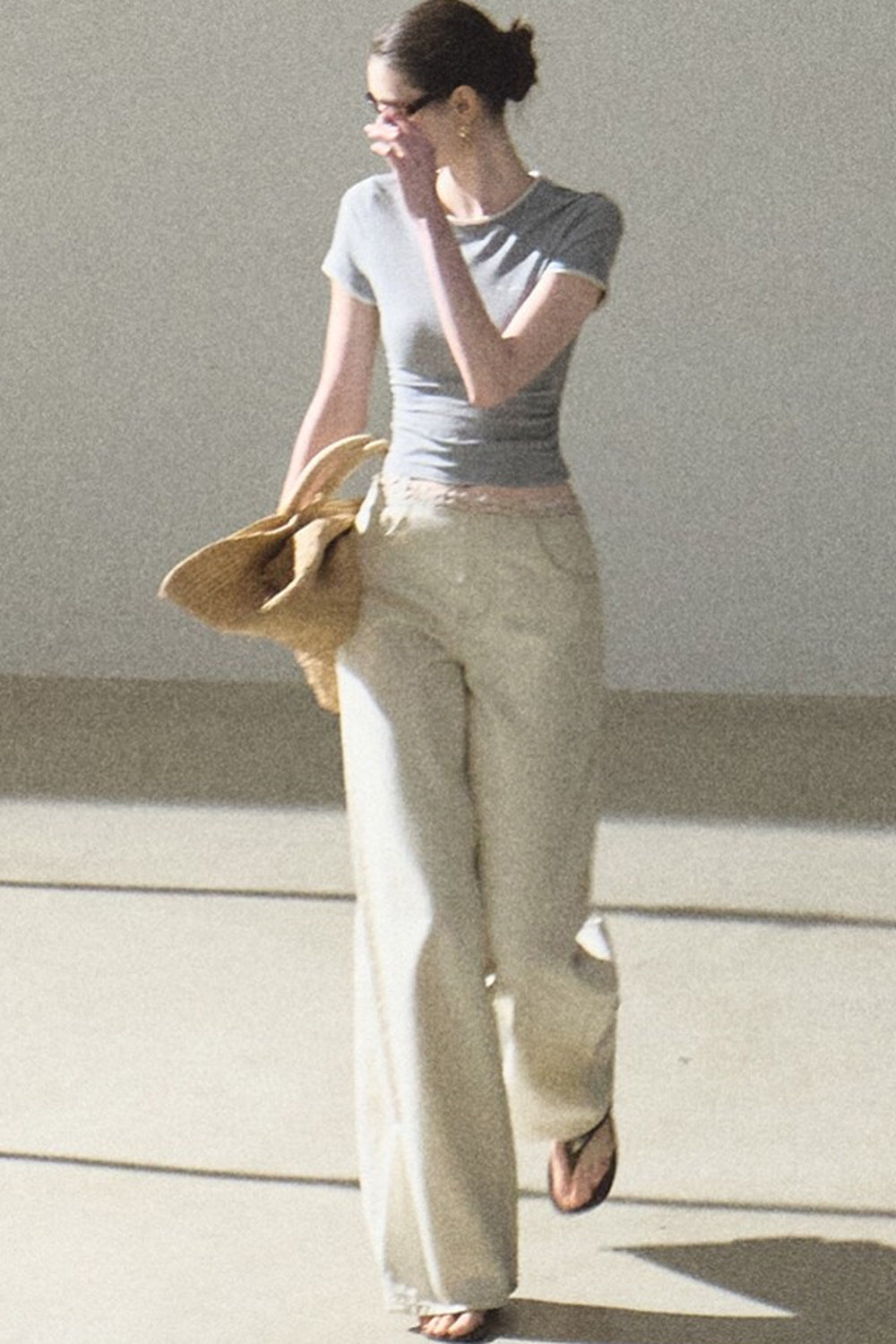 Color-Block Embroidered Summer Top