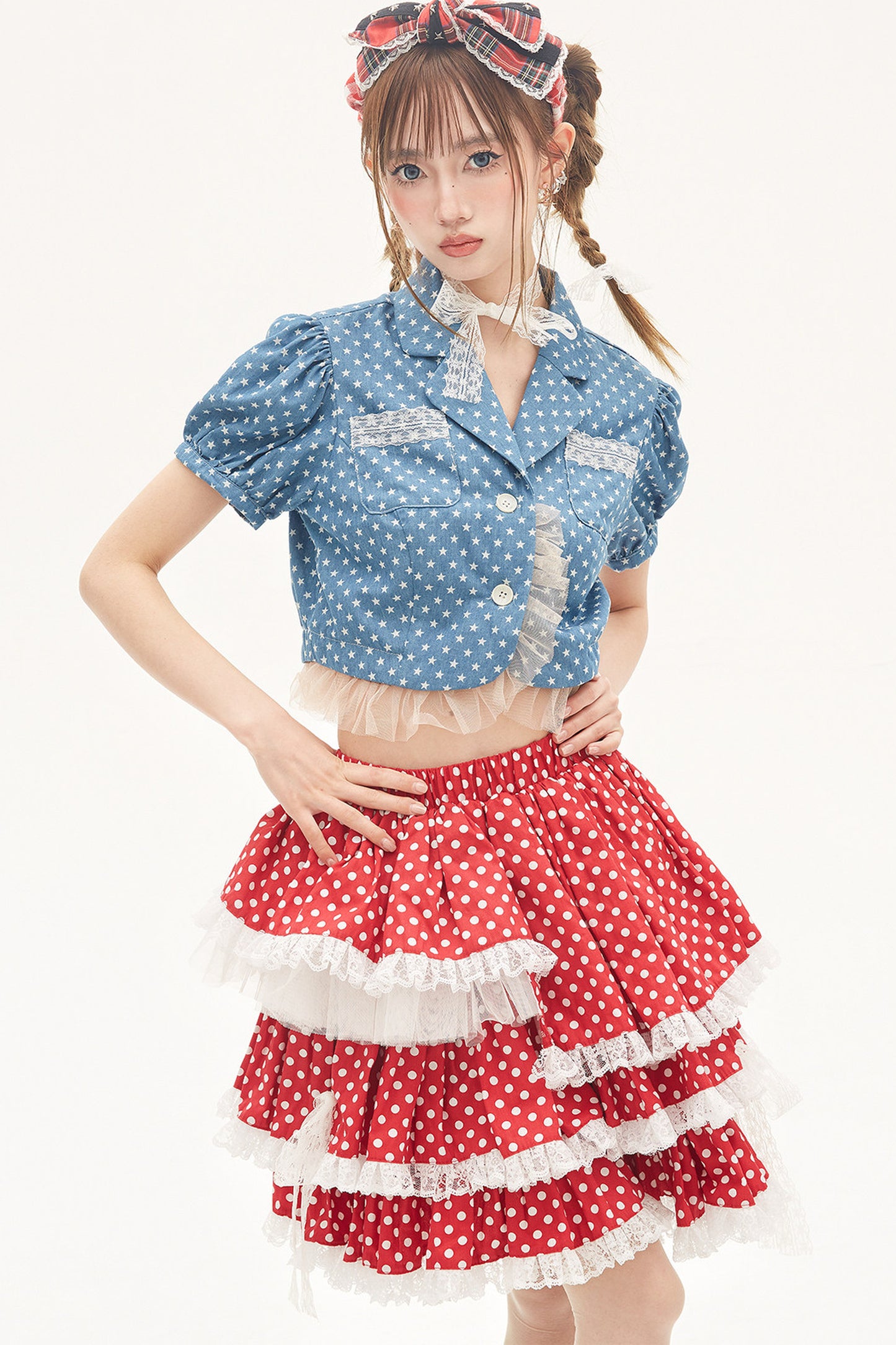 Red Polka Dot Cake Skirt