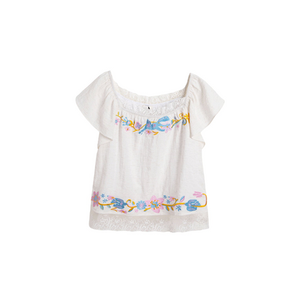 Pony Embroidery Cotton Linen Set-Up