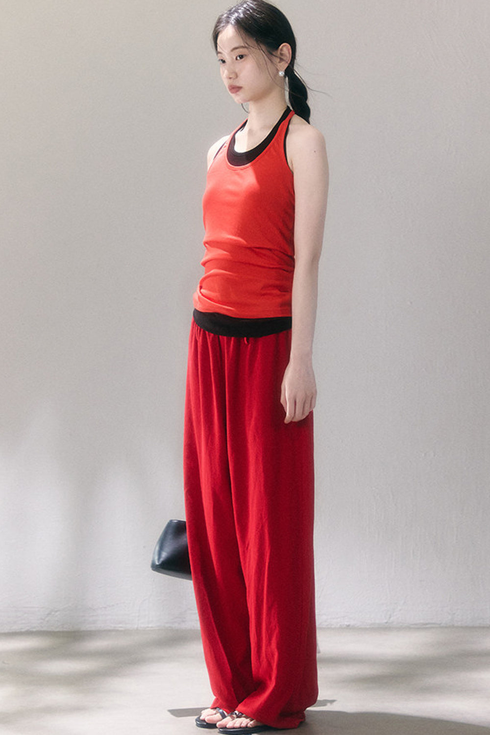 Linen Blend Air Wide-Leg Trousers