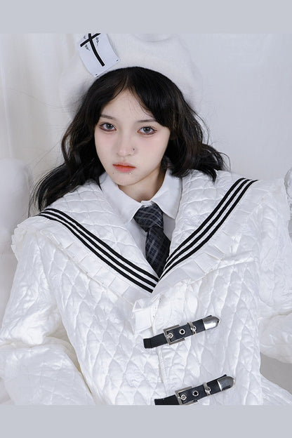 십자가 장미 울 베레모