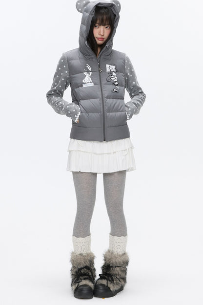 Bear Ears White Duck Down Jacket
