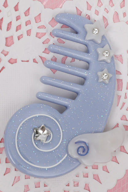 Pink Blue Comb Hair Clip