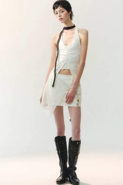 Ink Pearl Layered Skirt