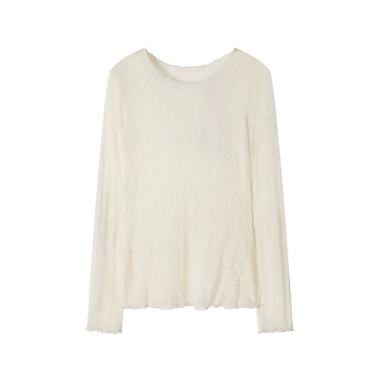 Sheer Lace Poem Blouse