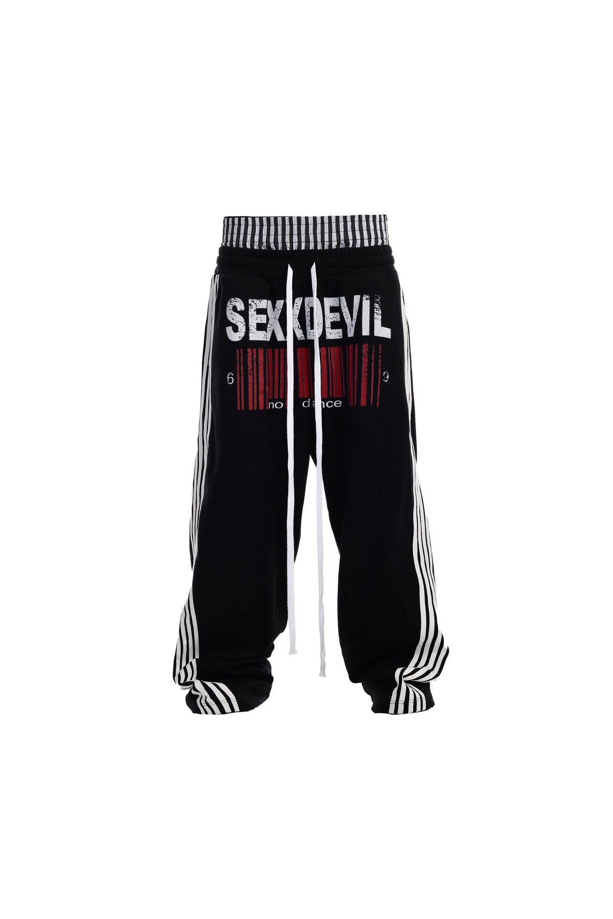 Double-Waist Five-Stripe Graphic Sweatpants